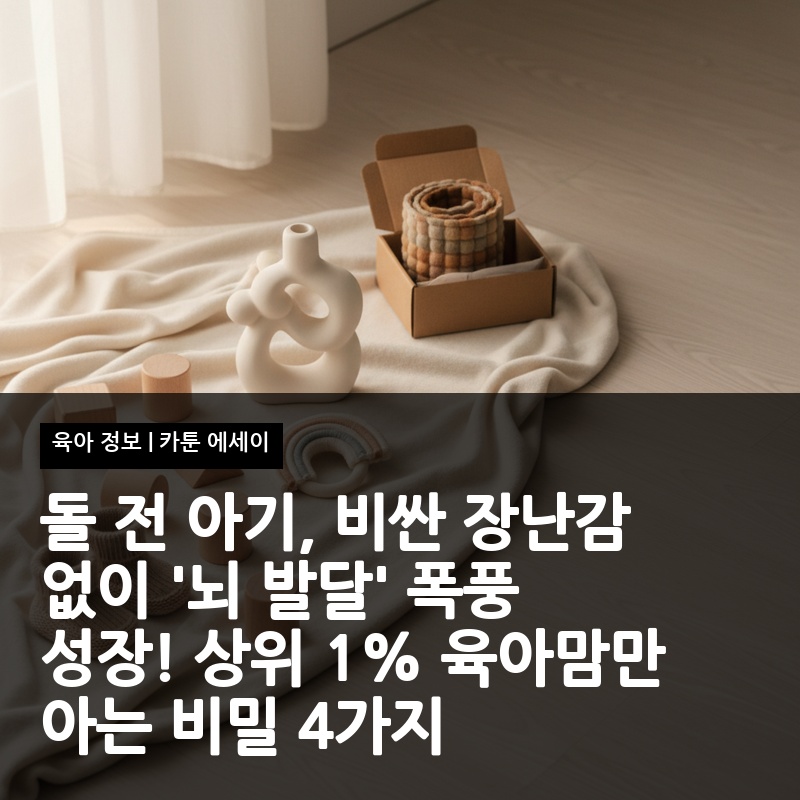 돌 전 아기, 비싼 장난감 없이 '뇌 발달' 폭풍 성장! 상위 1% 육아맘만 아는 비밀 4가지